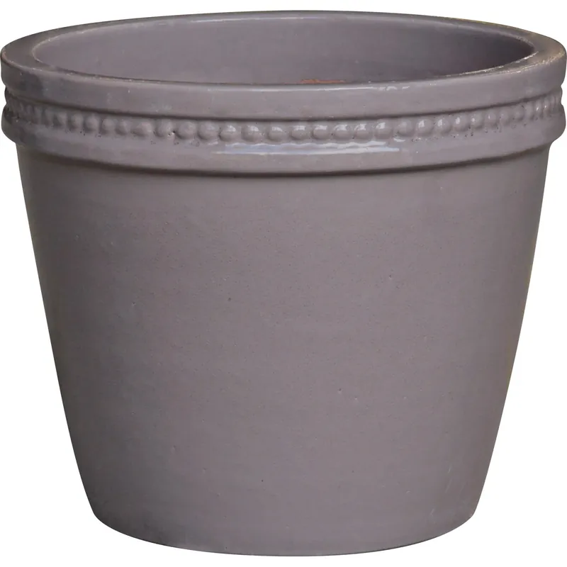 Portavaso in ceramica smaltata Grigio 30x30x27 cm Merkproduct
