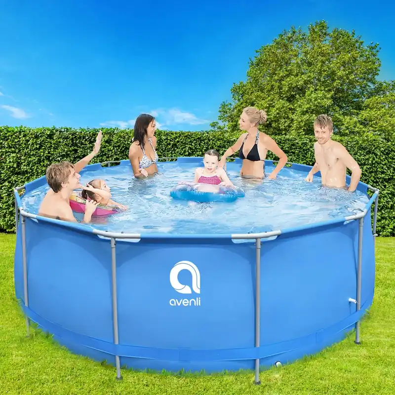 Betaalbaar Piscina fuori terra tubolare tonda in pvc/acciaio Jilong 450x122 cm