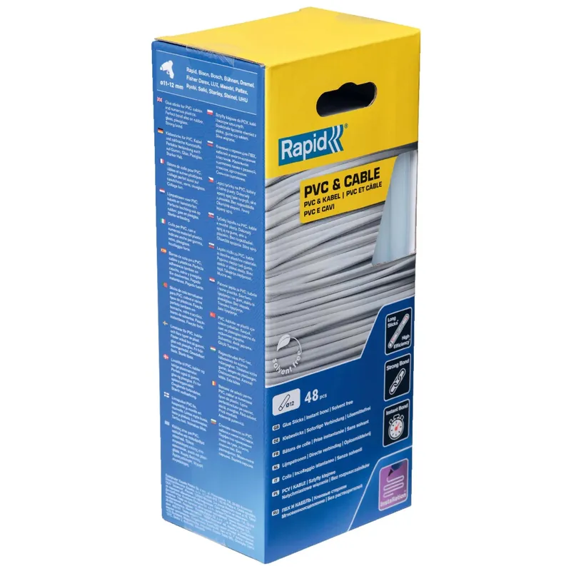 Merkproduct Stick di Colla Rapid per PVC e Cavo da 12 mm Bianco
