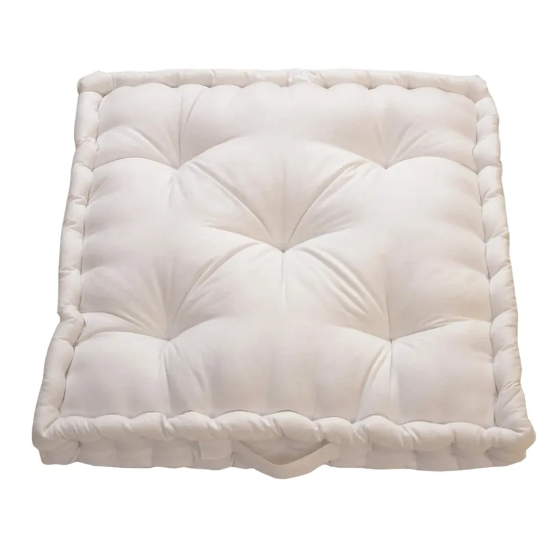 Cuscino da pavimento Futon colore avorio 40x40 cm Gratis Retour
