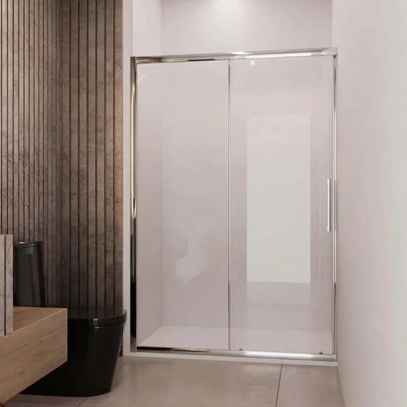 Seizoensaanbieding Porta doccia Lux in vetro dx 8 mm argento 117/120 cm