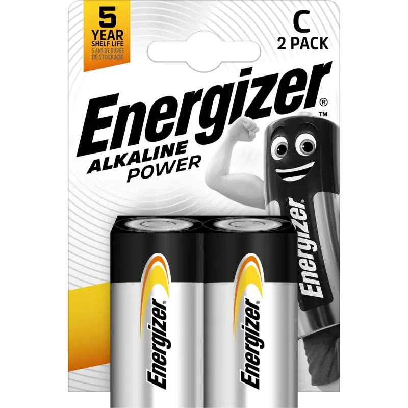 Pila alcalina Energizer POWER C Baby 2 pz Betrouwbaar