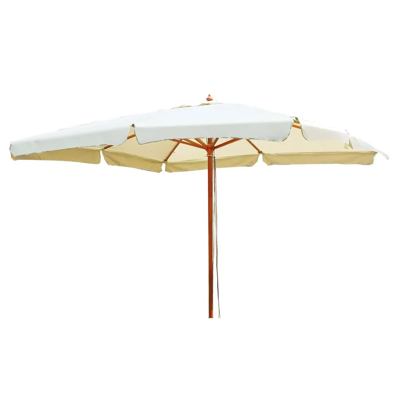 Ombrellone da giardino a palo centrale 4002 300x300 H 278 cm ecrù Hete Deal