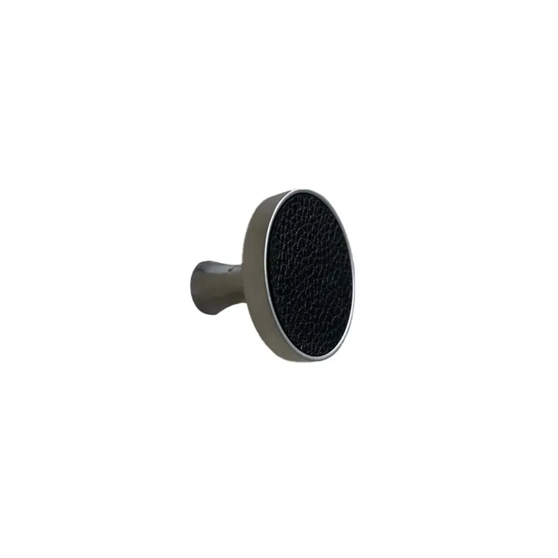 Korting Pomolo effetto pelle in plastica e zama 31x31x27 mm nero