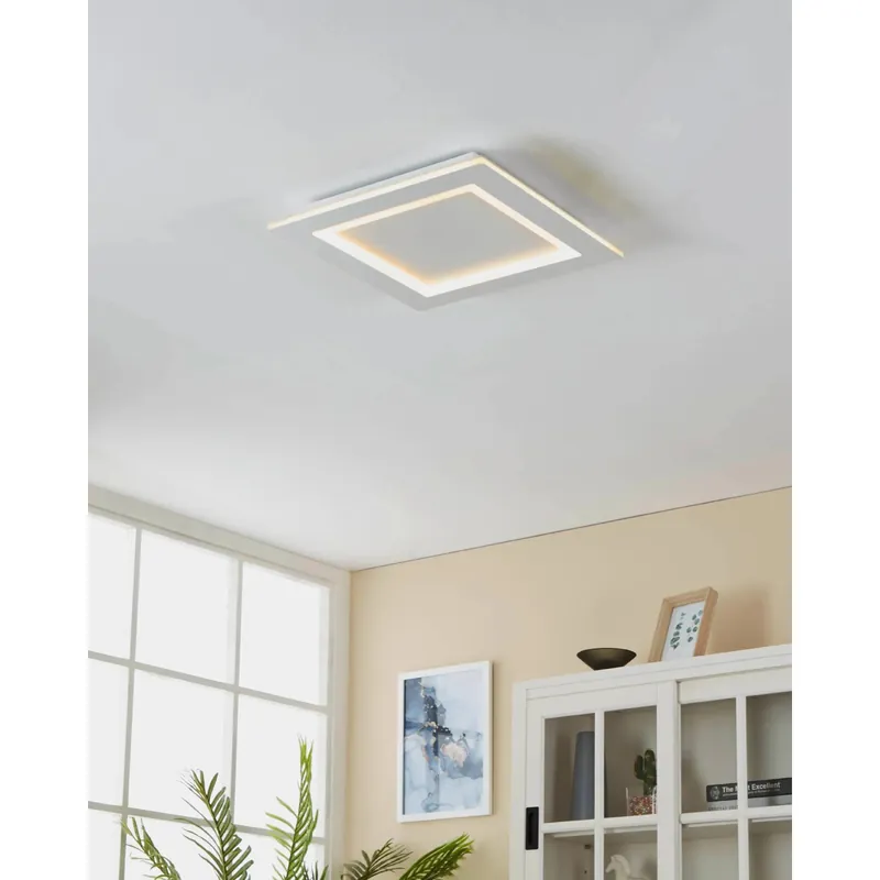 Plafoniera LED Eglo Smart Home Padrogiano-Z RGB 27,9 W 3600 lm 2765 K 45x45 cm Veilige Betaling