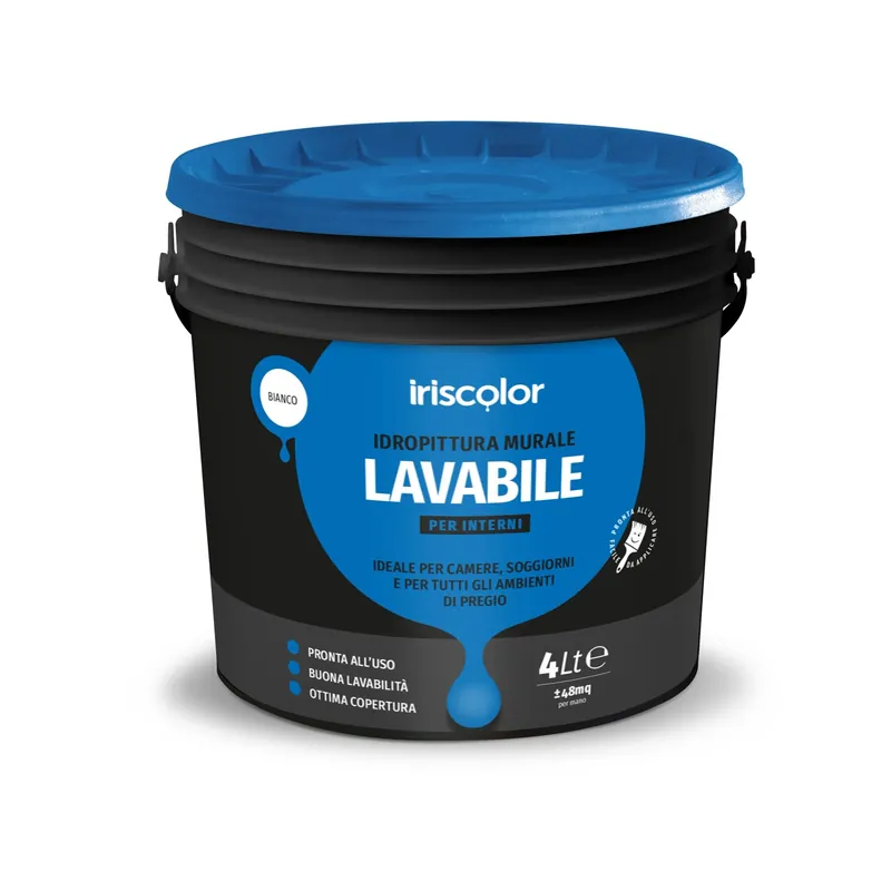 Lage Prijs Pittura lavabile Iris Color bianco 4 l