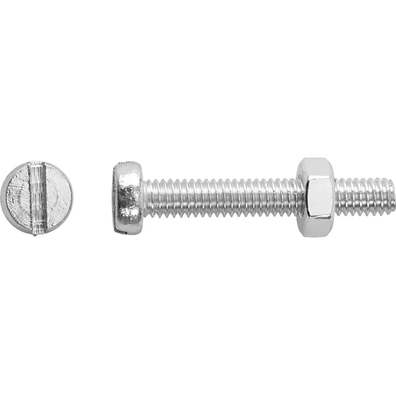 LUX-TOOLS Vite filettata LUX-TOOLS testa cilindrica zincata a taglio M6 x 40 mm Korting