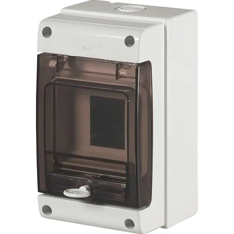 Contenitore da parete portella fumè per 4 moduli DIN IP66 grigio Laatste Kans