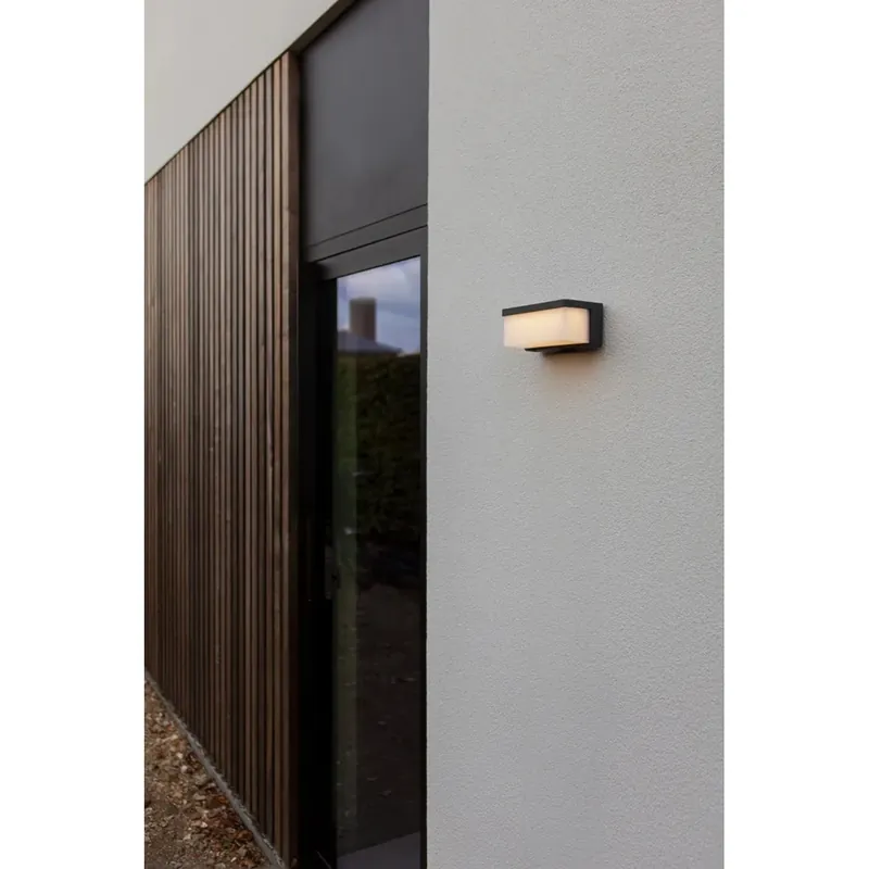 Gereduceerde Prijs Applique solare da esterno Zelna ibrida 9 W 85x193x96 cm grigio scuro
