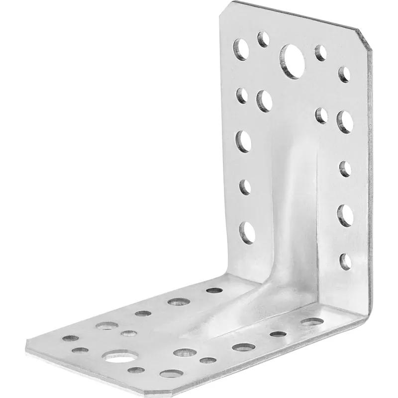 Koop Vandaag Staffa angolare con nervatura di rinforzo acciaio inox 90x90x65 mm