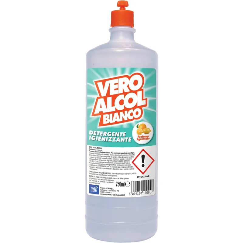 Alcool bianco VERO profumo agrumato 750 ml Weekendaanbieding