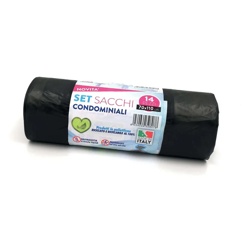 Gereduceerde Prijs Set sacchi condominiali 70x110 cm 100 l 14 pz