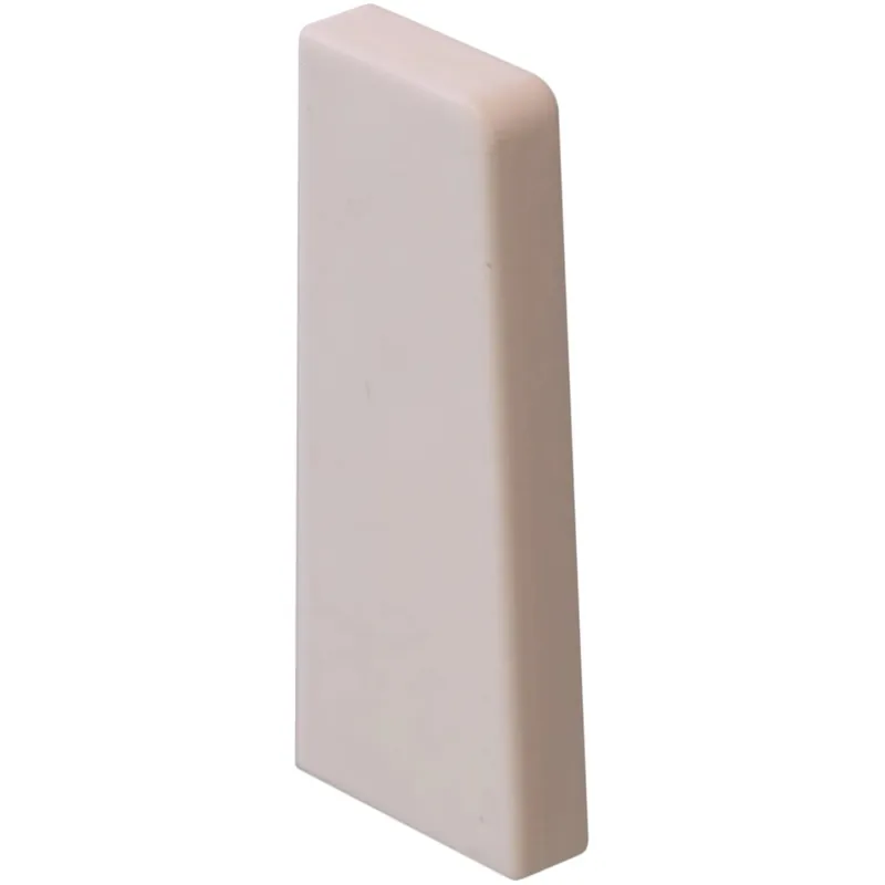 Profilo terminale per battiscopa in plastica bianco 60x20 mm 2 pz Rechtstreeks Van De Fabrikant