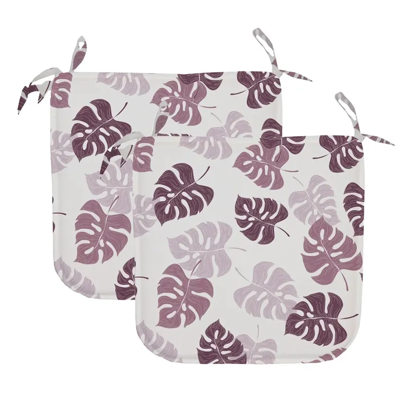 Express Levering Cuscini per sedia Foglia rosa 2pz 40x40 cm