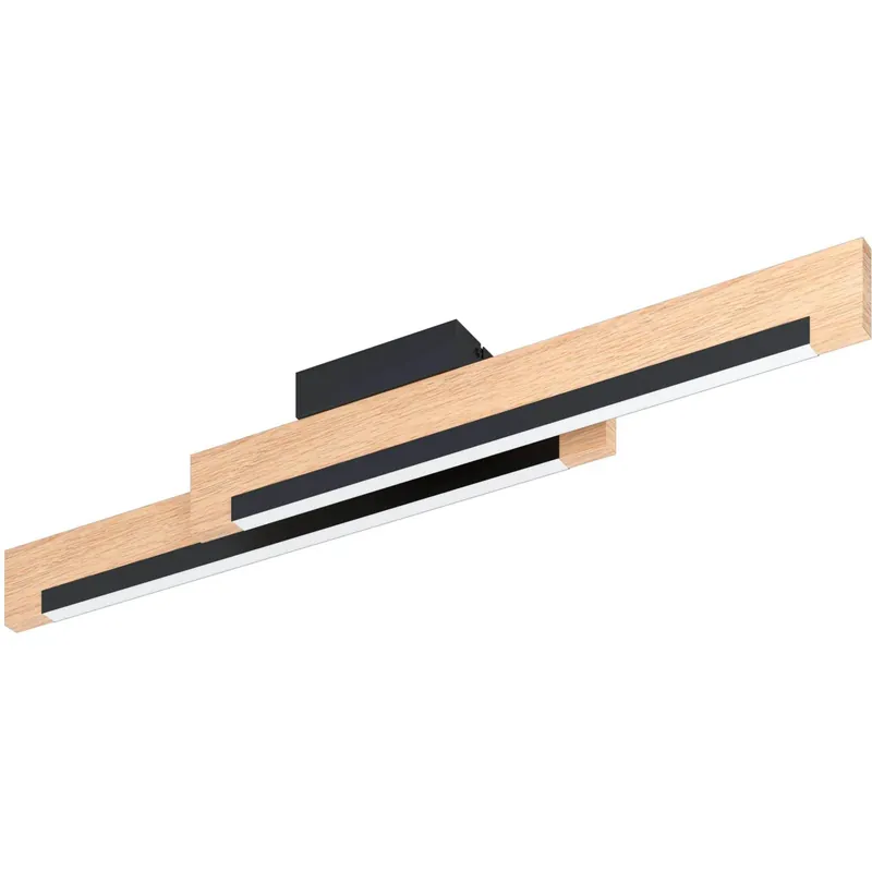 Tijdelijk Beschikbaar Plafoniera Eglo LED Camacho Marrone Nero 2 x 10 W