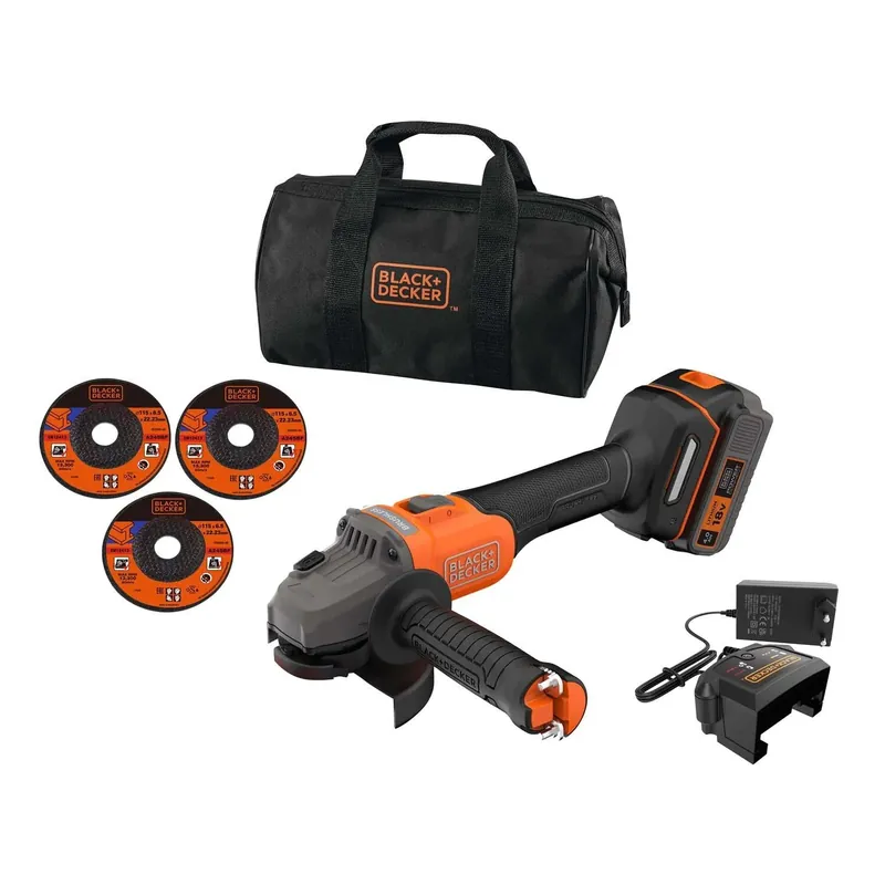 Snelle Levering Smerigliatrice angolare Black & Decker Ø 115 mm 18 V