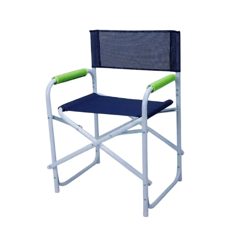 Sedia da giardino da regista in alluminio e textilene 56x48 cm H 80 cm Weekendaanbieding