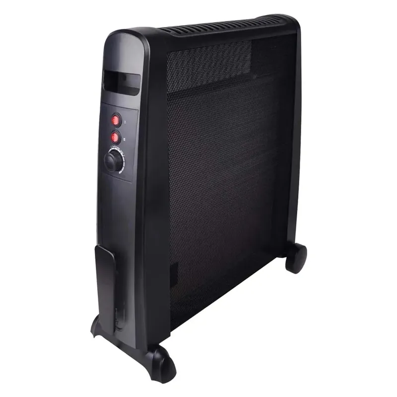 Laatste Versie Radiatore elettrico Romeo con elemento in mica 2000W nero