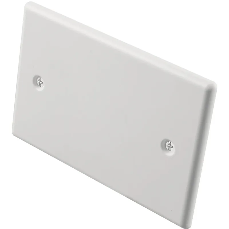 Koop Vandaag Coperchio per scatole rettangolari portaplacca 92x63 mm IP40 bianco 3 pz