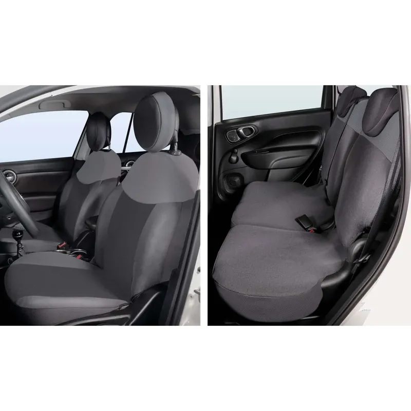 Serie completa coprisedili Fiat 500L antracite e grigio piombo Voordeelprijs