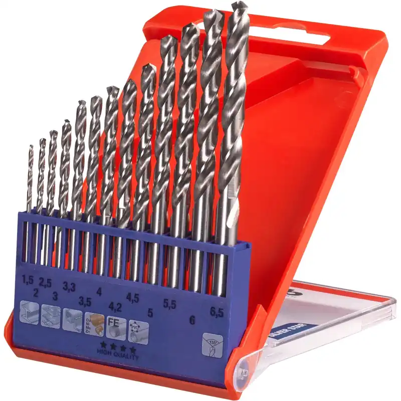 Set di punte elicoidali KWB Silver Star HSS-G da 13 pz Voordeelprijs