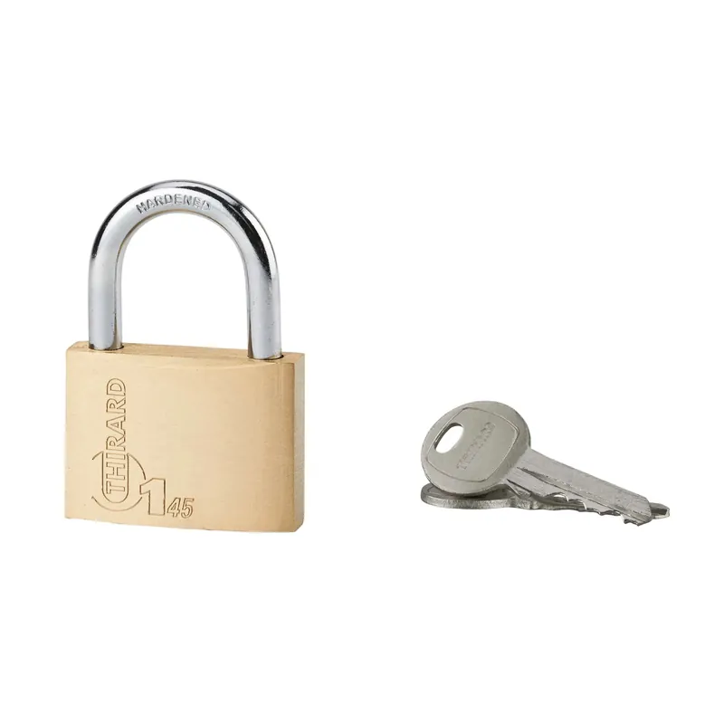 Lucchetto a cilindro ottone arco acciaio 45 mm 2 chiavi Laatste Versie