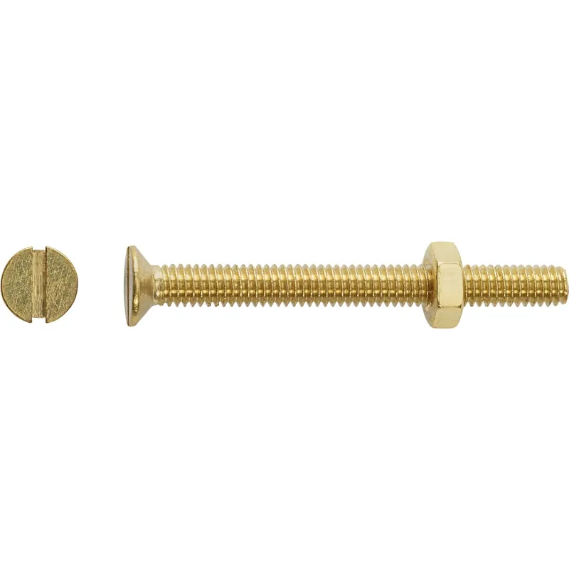Nieuw LUX-TOOLS Vite filettata LUX-TOOLS testa svasata piana a taglio M5x40mm ottone c