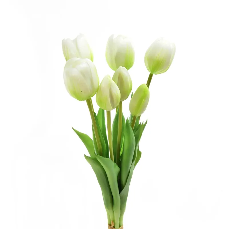 Laatste Versie Mazzo tulipani finti in gomma 39 cm bianco 7pz