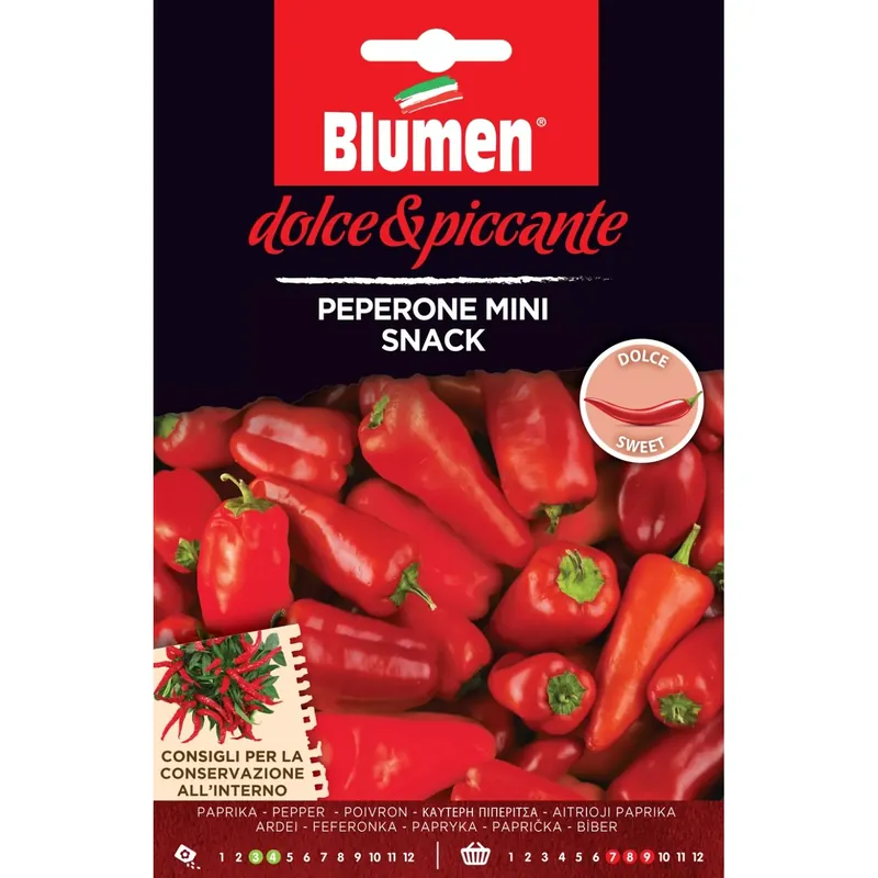 Express Levering Semi Blumen peperone Minisnack rosso