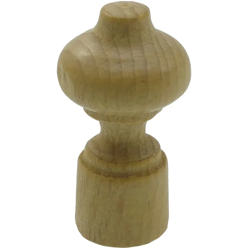 Terminale bastone tenda Lusso in legno naturale 11 mm 2 pz Koop Vandaag