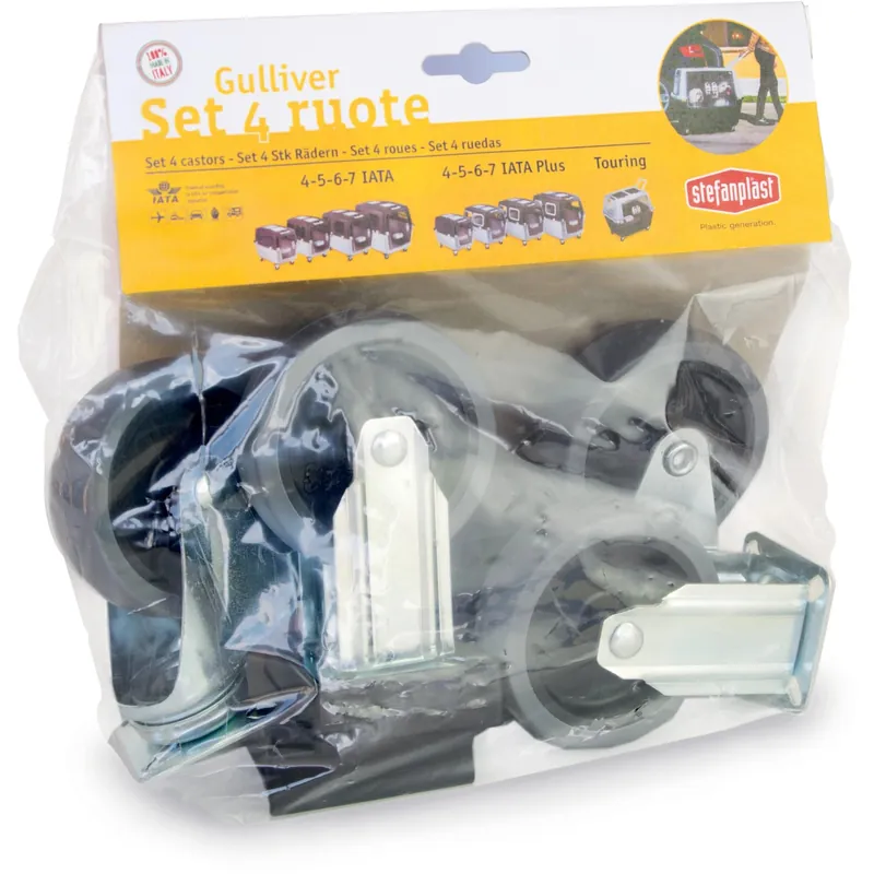 Korting Set 4 ruote Stefanplast per trasportino Gulliver 4-5-6-7 Iata