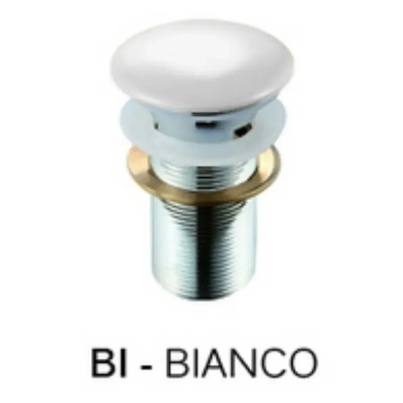 Must-Have Piletta click-clack con tappo in ceramica con troppopieno bianco