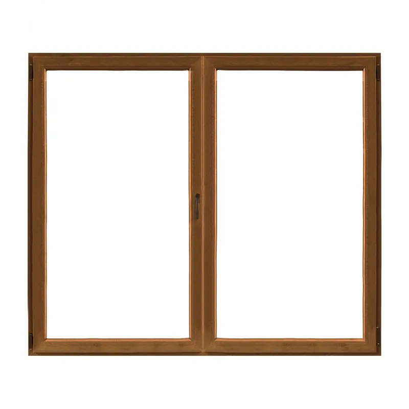 Finestra in PVC Noce 2 Ante 140 cm x 120 cmapertura a sinistra Superprijs