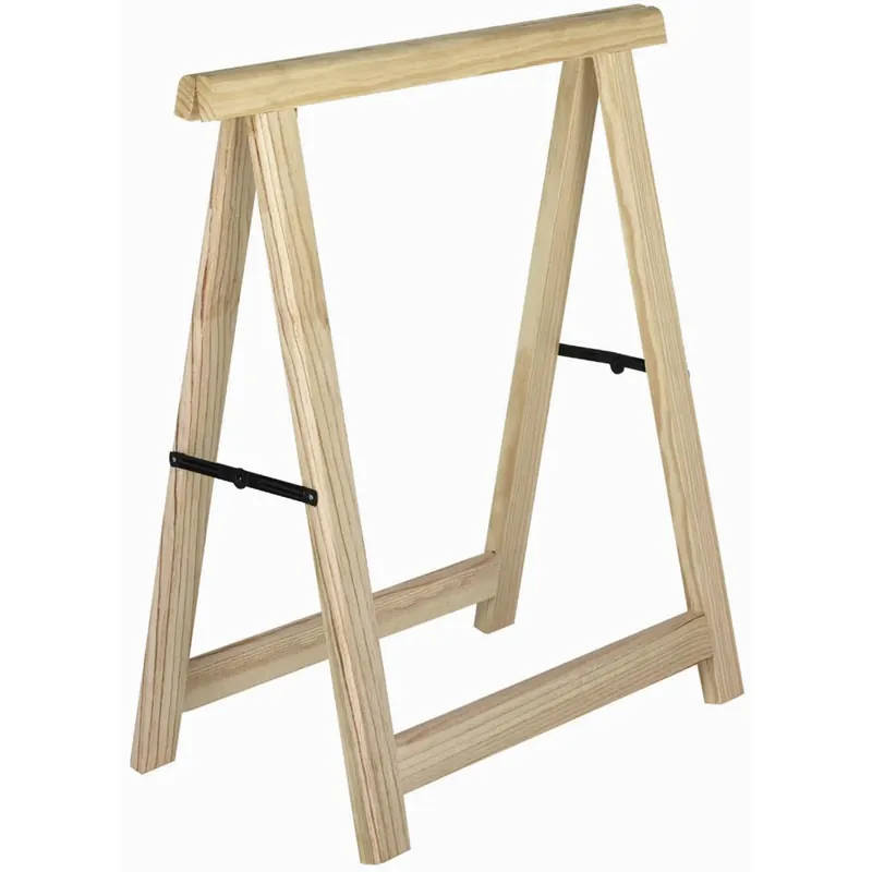 Cavalletto in legno di pino massiccio professionale 75,5x73,5x38 cm Speciale Aanbieding