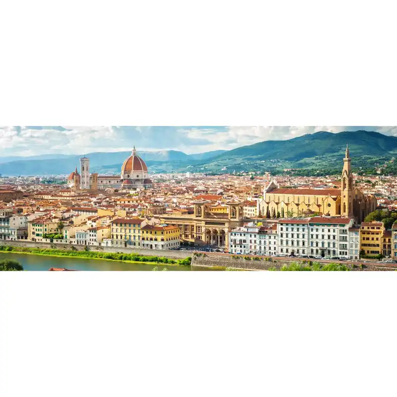 Op = Op Stampa su tela Vista di Firenze 40x120 cm