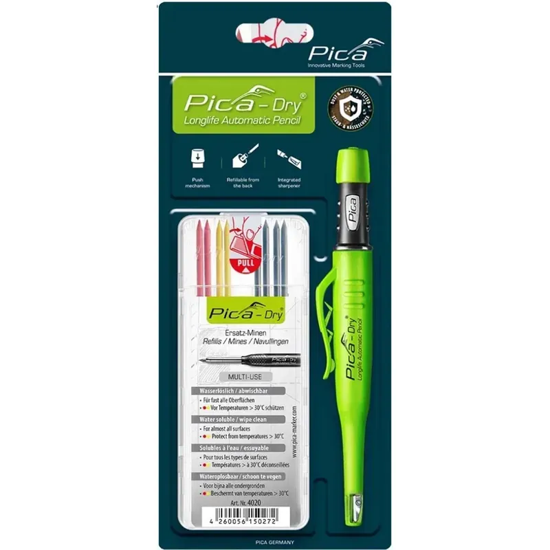 Hoge Kwaliteit Set matita e mine 2B Pica Dry in 3 colori