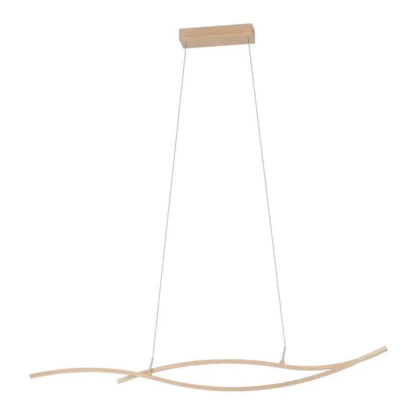 Voordeelprijs Sospensione LED Grisolia 2500 lm bianco neutro H 120 cm marrone