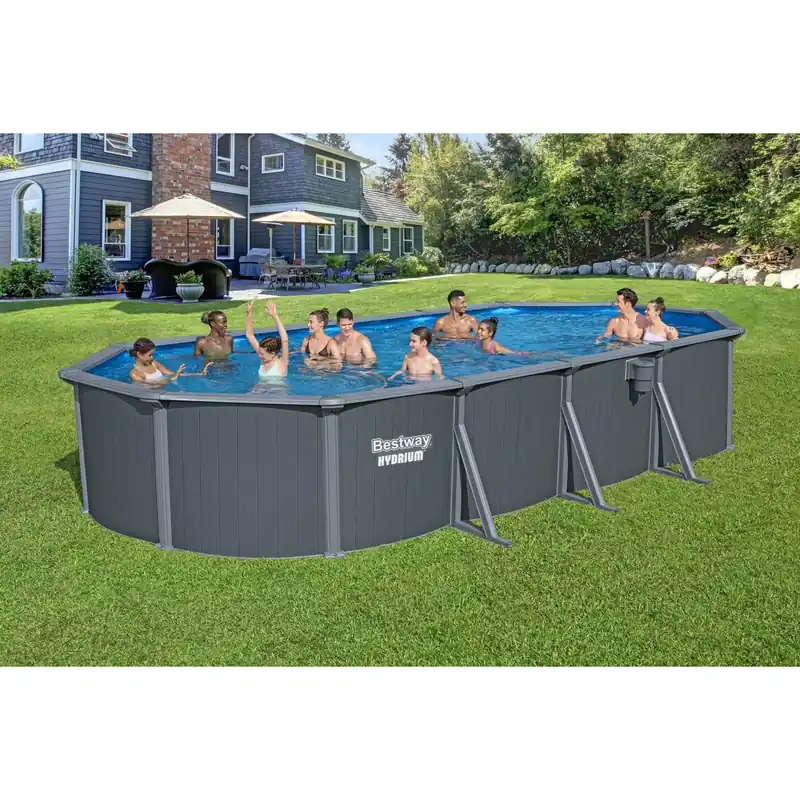 Laatste Kans Piscina ovale Bestway® Hydrium™ - 6,10x3,66x1,22 m