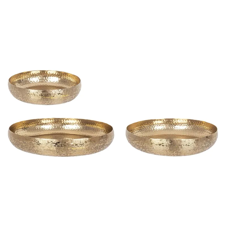 Betaalbaar Vassoio decorativo Varanasi misura media Ø38 cm oro