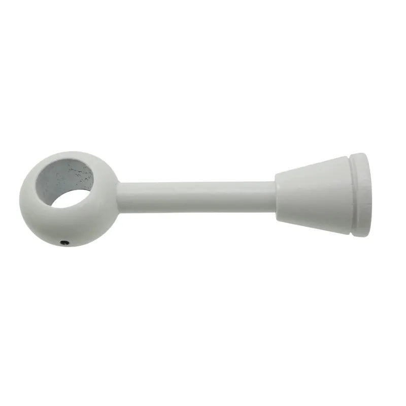 Supporto bastone tenda regolabile in legno Ø 2,8 x L 17 cm bianco laccato Laatste Versie