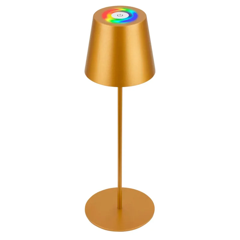 Lampada da tavolo LED Calida 200 lm bianco caldo H 36 cm oro Dagaanbieding