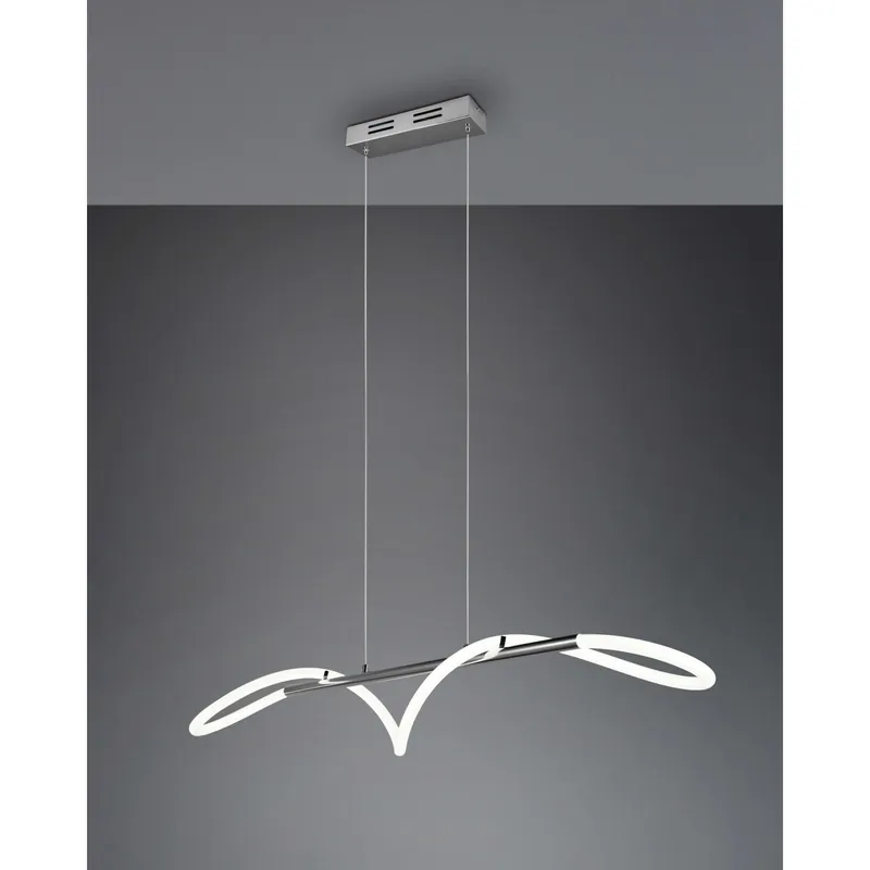 Favoriet Lampadario sospensione Argos dimmerabile 3500lm Bianco Neutro cromo Ø105cm