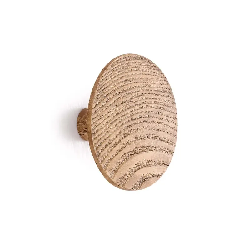 Gancio in poliresina rotondo effetto legno diametro 5 cm Uitverkoop