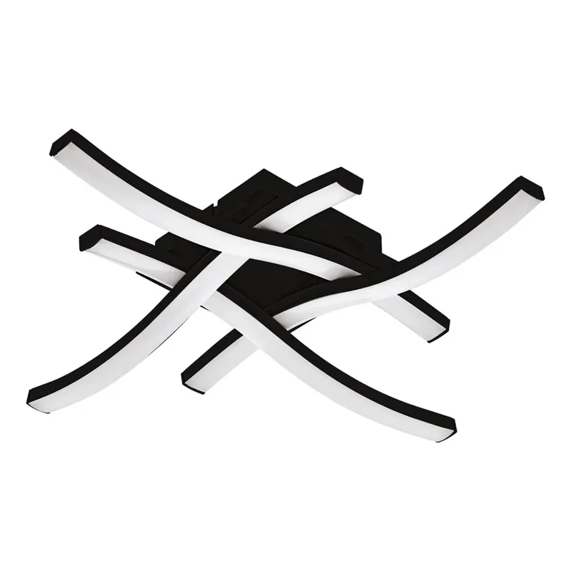 Populair Applique/Plafoniera LED Cabezas-E 2440 lm bianco neutro 7,5x40 cm nero