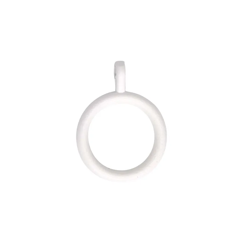 Anello in metallo per bastone per tenda bianco Ø13 mm 5 pz Premium