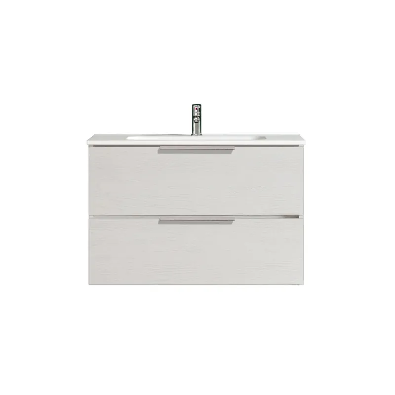 Mobile bagno sottolavabo sospeso Chloe 60x50x45 cm bianco frassinato Dagaanbieding
