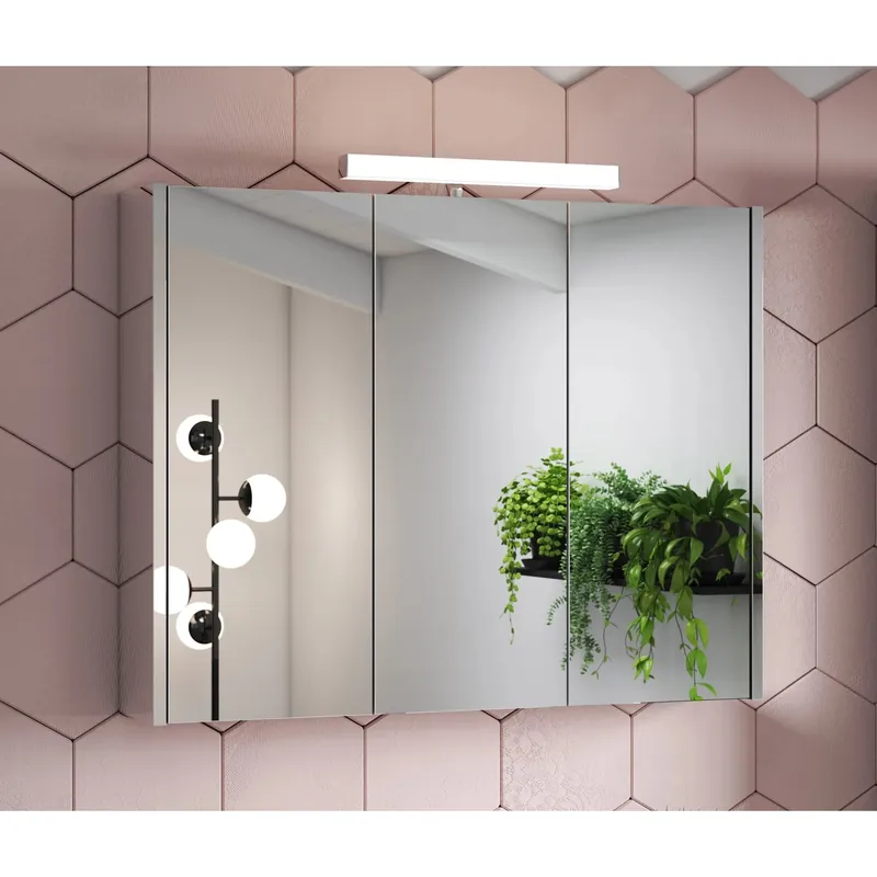 Nieuw Specchio contenitore bagno 2 ante Akira 90x70x15,5 cm
