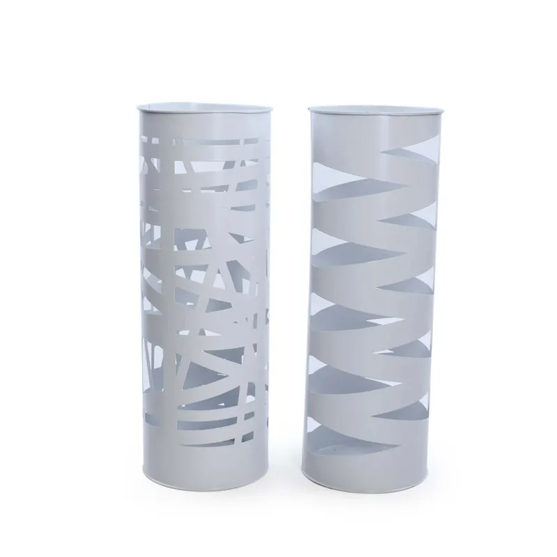 Portaombrelli tondo in metallo Ø17,5xH49 cm bianco design assortiti Fabrieksprijs