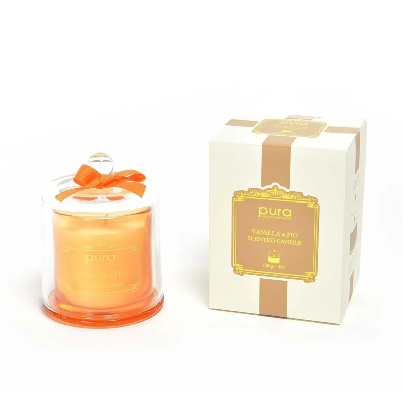 Finale Uitverkoop Candela profumata in vetro lavender e white ginger giallo e arancio 150 g