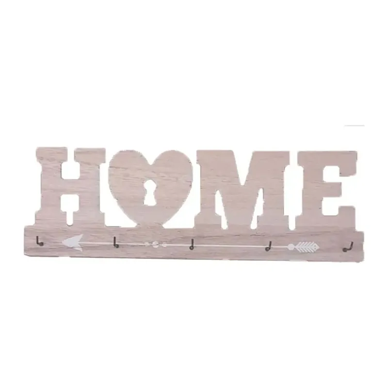 Portachiavi in mdf "home" legno naturale Bestel Nu